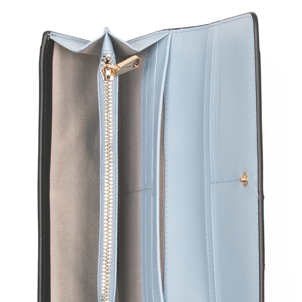 Radley London Leather Lighthouse Black and Blue Women's Flapover Wallet - Picture 3 of 3